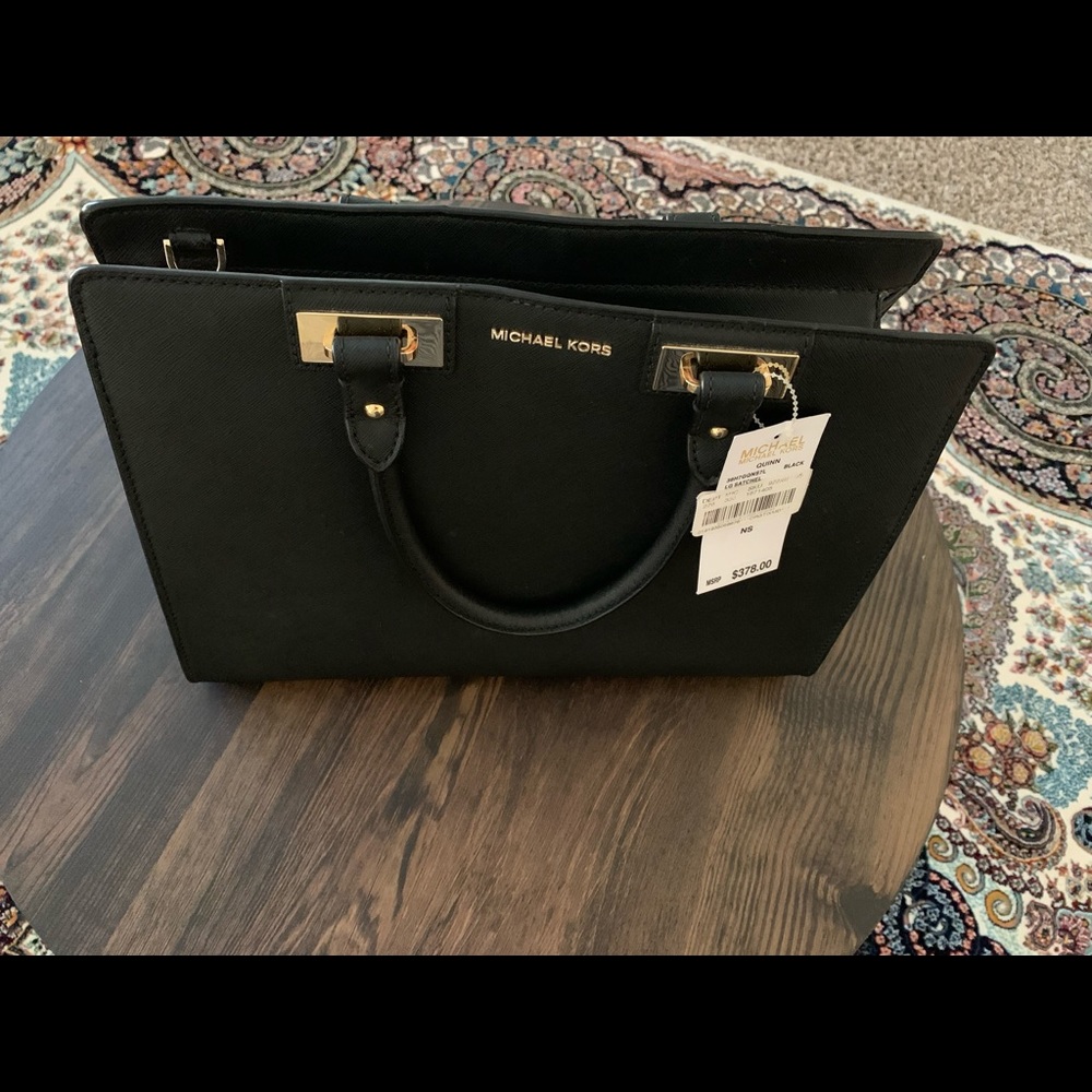 Michael Kors Black Large Satchel Handbag NWT
